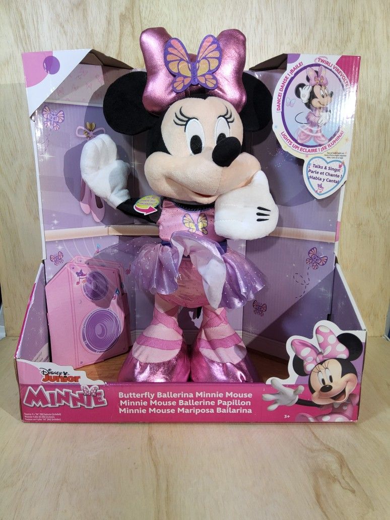 Disney Junior Minnie Mouse Sing and Dance Butterfly Ballerina Lights and Sounds