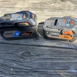 Free. READ. RIDGID RECHARGEABLE BATTERIES.
