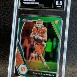 2021 Prizm Draft Picks 💥 Trevor Lawrence 💥 Green Prizm Rookie GMA 8.5 NM-MT+ 💎 - Jacksonville Jaguars