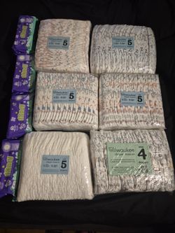 6 Pack Of Dippers And 4 Packs Of Wipes