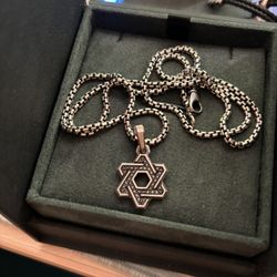 Deco Star Of David Pendant