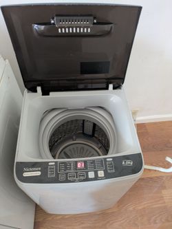 Nictemaw 8kg Portable Top Load Washing Machine