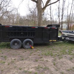 Brand New 7x16 Dump Tralier 3 Foot Sides