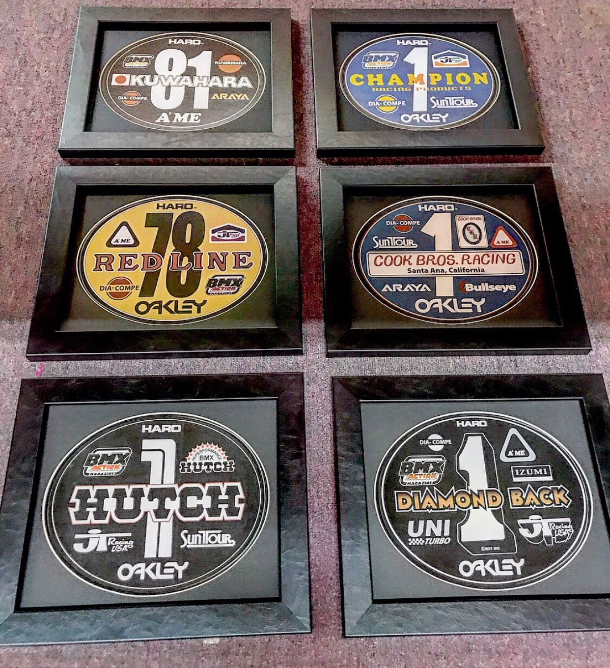 Bmx, old school, vintage, bmx racing,custom framed number plates