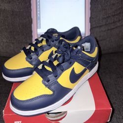 Nike Dunk Low Michigan Size 2Y