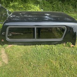 Black Leer Crown Cab High Fiberglass Truck Cap