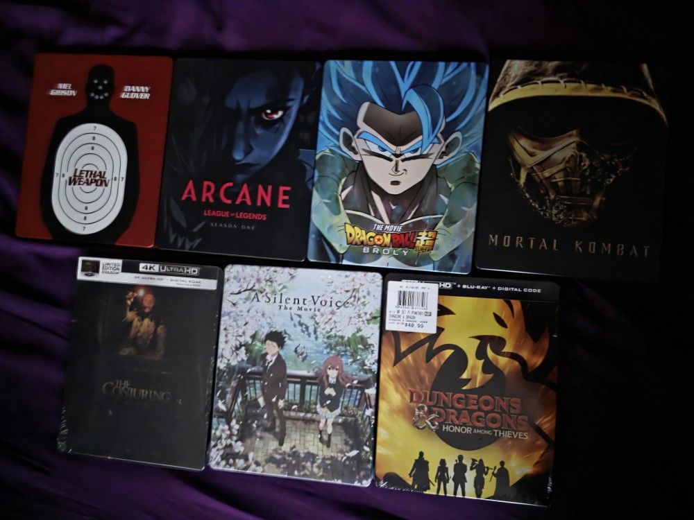 Various Steelbooks/movies/blu rays for sale (Never Played/Some Sealed)