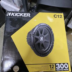 New Kicker 43C124 Classic 12" Comp 4 Ohm SVC Subwoofer