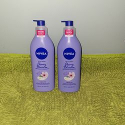 2 Nivea Oil In Lotion 16.9oz Cherry Blossom 