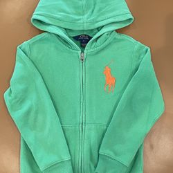 Children’s Polo Ralph Lauren Big Pony Fleece Full-Zip Hoodie 