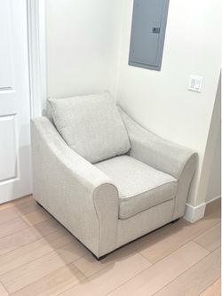 Gray sofa chair