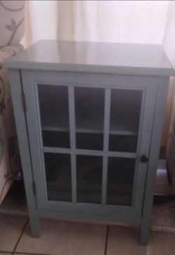 Teal side table