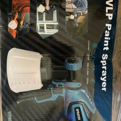 Paint Sprayer, 700W HVLP Spray Gun with Cleaning & Blowing Joints, 4 Nozzles and 3 Patterns, Easy to Clean, for Furniture, Cabinets, Fence, Walls, Doo