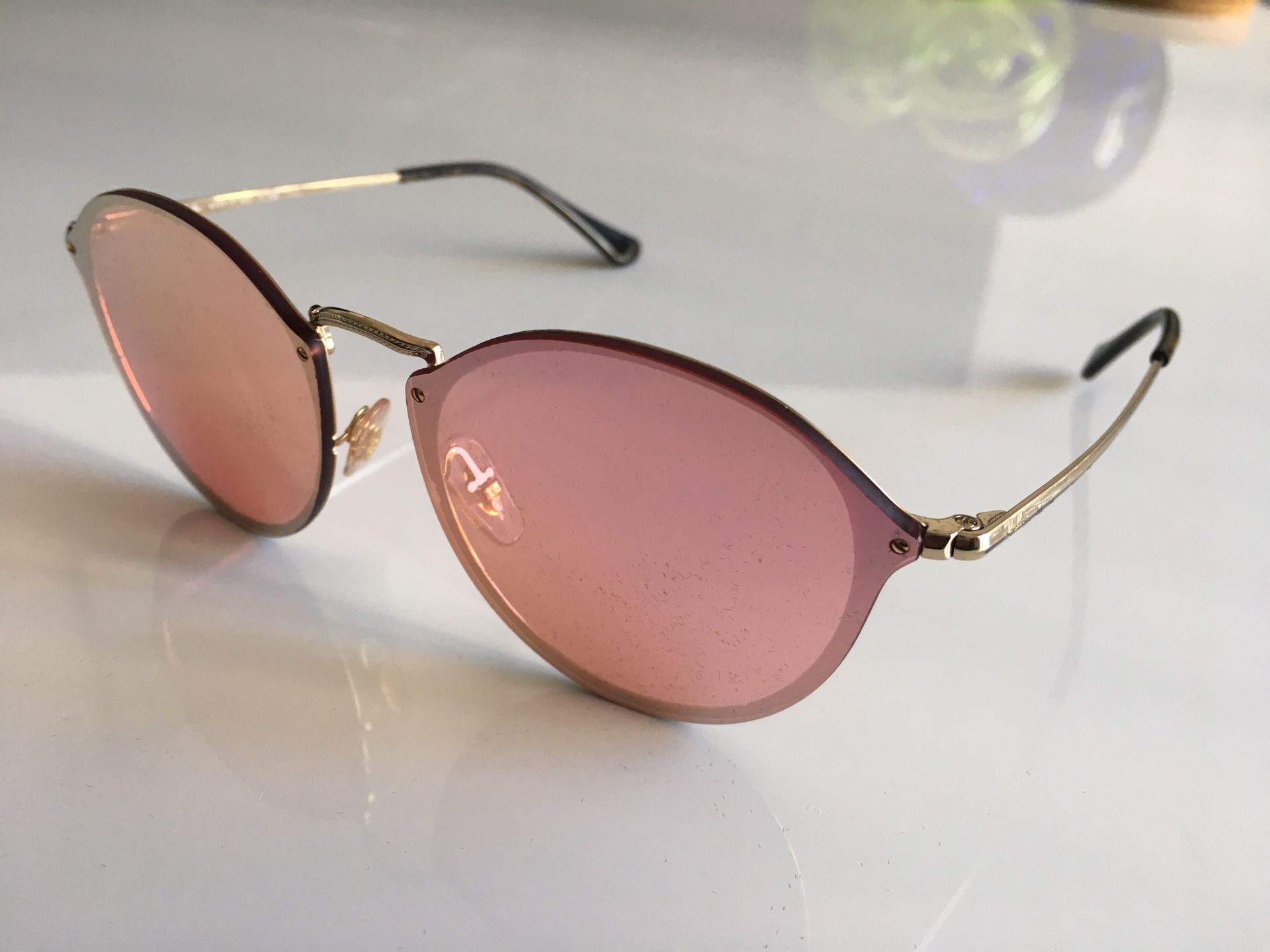 RAY•BAN BLAZE ROUND GOLD/PINK