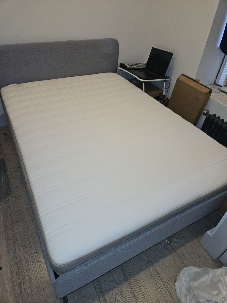 Full Size Mattress + Bed Frame