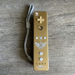 Zelda Skyward Sword Gold Nintendo Wii Remote With Motion Plus 