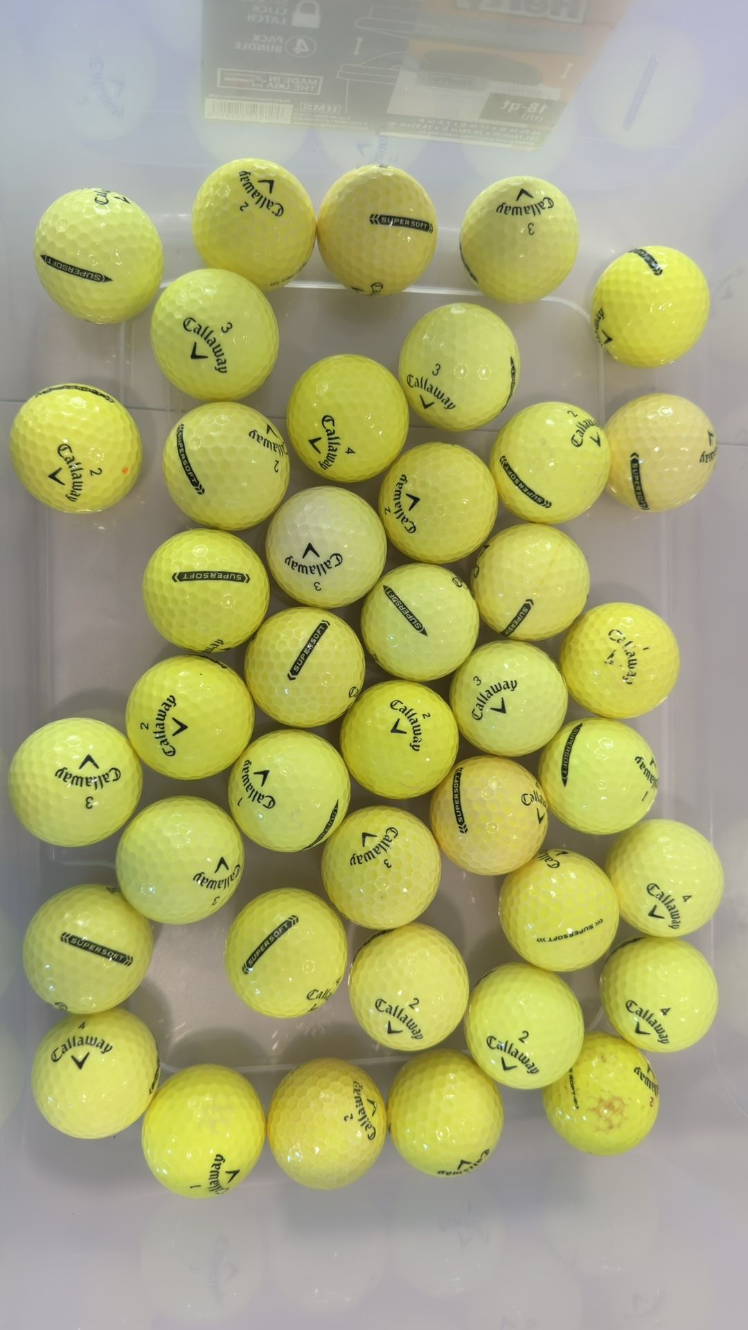 40 CALLAWAY SOFT COLOR MIX GOLF BALLS