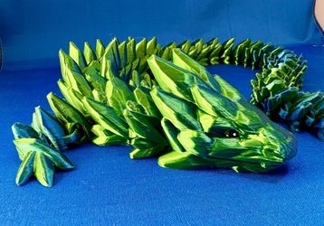 3D Printed Articulated Dragon 26” Long