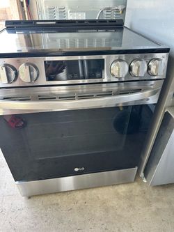 LG Slide Glas Electric Stove
