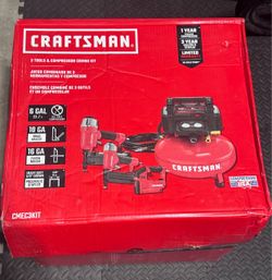 Craftsman 6-Gallon Portable Electric 150 PSI Pancake Air Compressor with Accessories Included