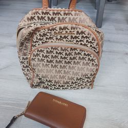 Coach Leather Backpack With Wallet 