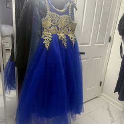 Girls Blue Dress 