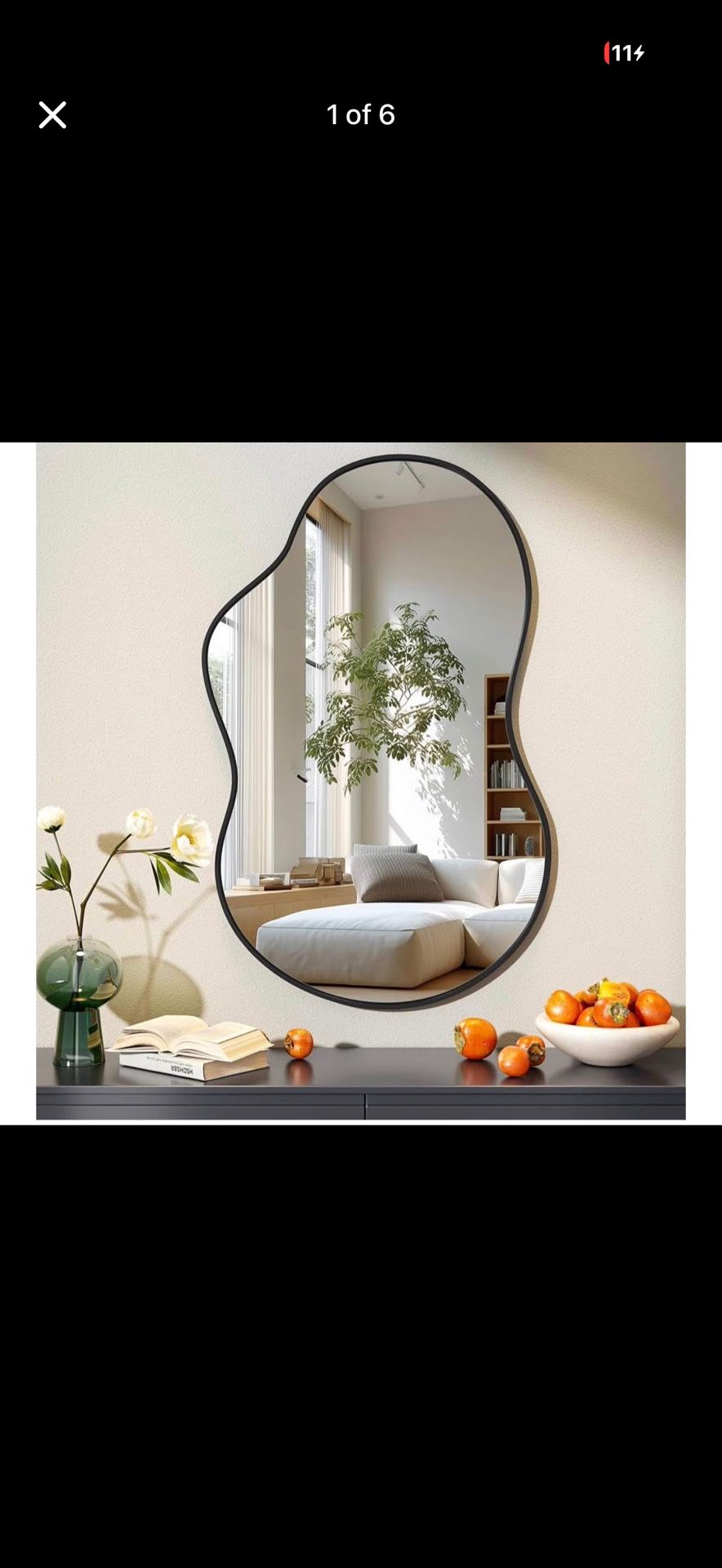 Irregular Wall Mirror 24"x35"