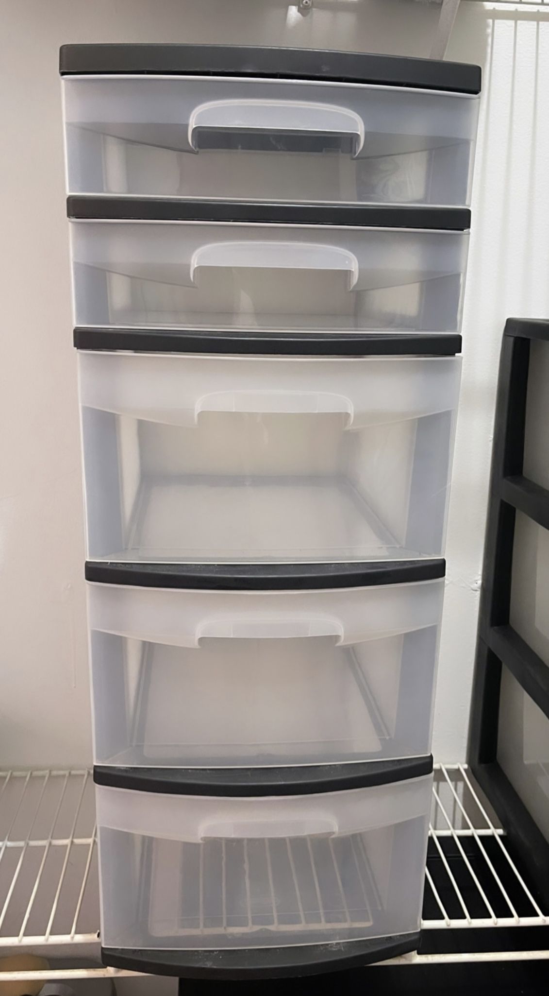 Plastic Storage Container 5 Drawer 