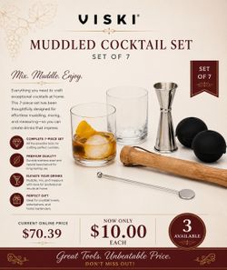 Muddled Cocktail Set