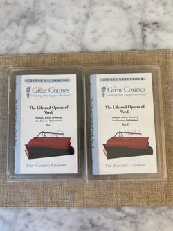 Moving Sale – The Great Courses: The Life and Operas of Verdi (Part I & II with Guidebooks)