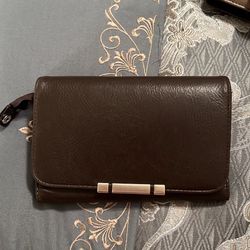 Trifold Black Leather Wallet