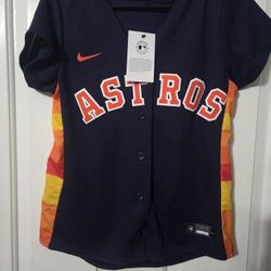 Houston Astros S womens Alternate replica team jersey $115 retail 
