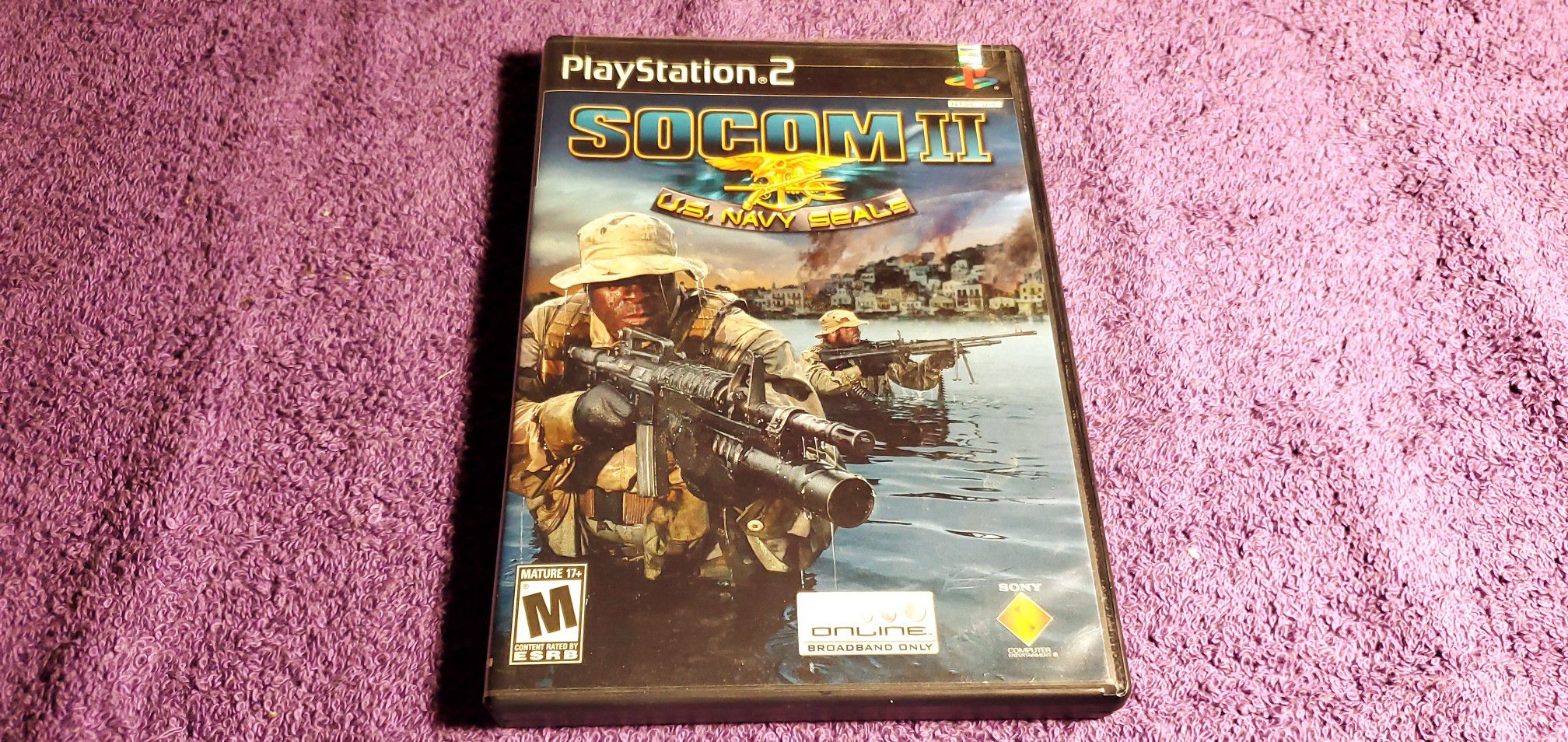 SOCOM 2 US NAVY SEALS PS2 GAME COMPLETE