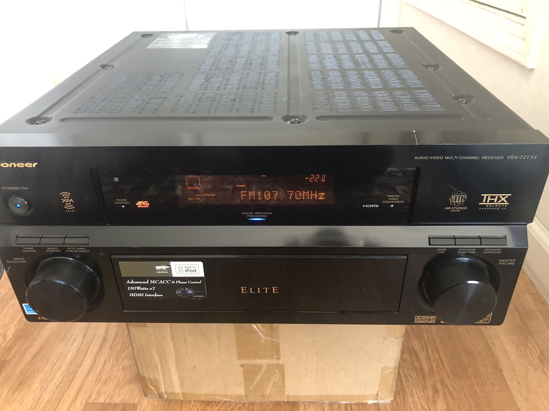 Pioneer Elite Receiver HDMI 130 Watts X7 Tested Working Great Excellent Condition No Issues 