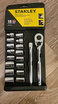 Stanley Socket Set, 18 Pieces