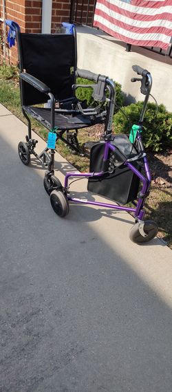 Transport Wheelchair and 3wheel walker