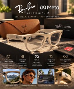 Ray-Ban Meta Generation 2 Smart Glasses lentes ia