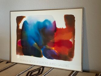 Vintage MCM Amanda Block at Editions Limited Galleries 1982 Watercolor Lithograph Poster Print