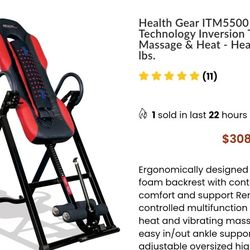 HEALTH GEAR INVERSION TABLE