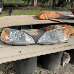 2002 Honda Civic Coupe Headlights 