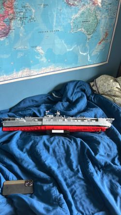 Uss enterprise, tank, and moonlander models from cobi