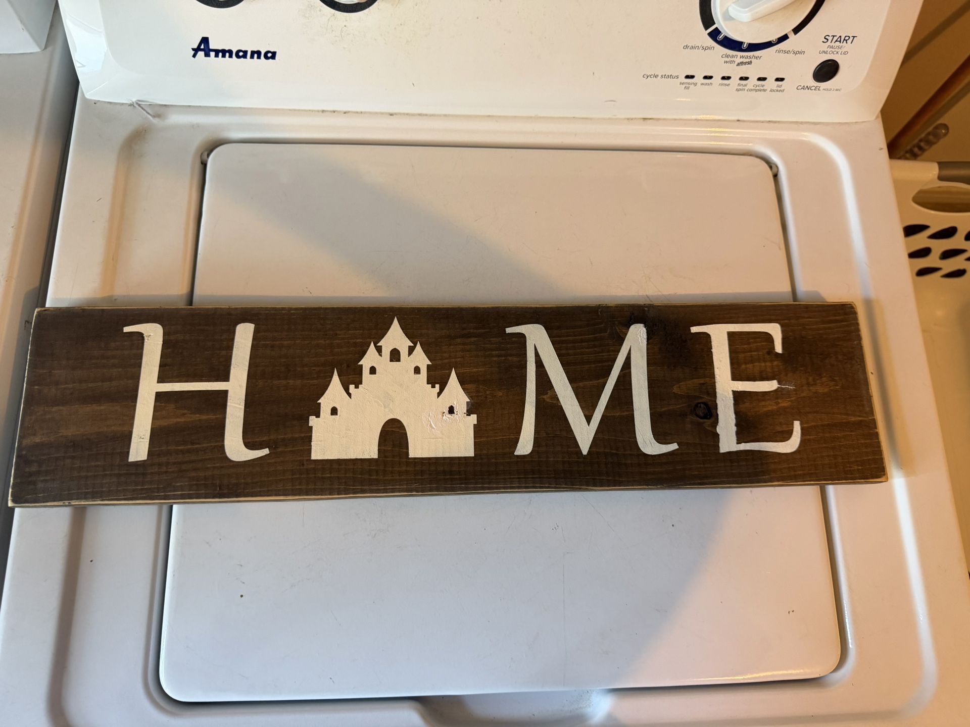 Official Disney Park Wooden Home Sign With Castle Regular Price $50