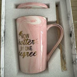 Graduation Mug and Spoon - Pink (Never Used)