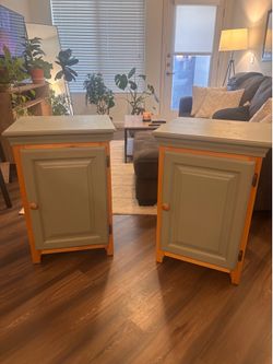 Two Matching End Tables/Cabinets