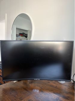 Sceptre 32in Curved Monitor and Monitor Arm