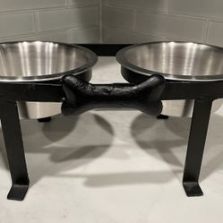 Raised Pet Water and Food Bowl 