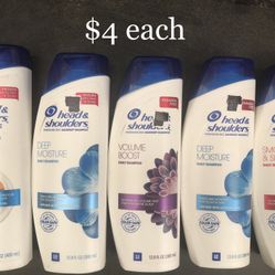 Head & Shoulder Shampoo & Conitioner $4 each
