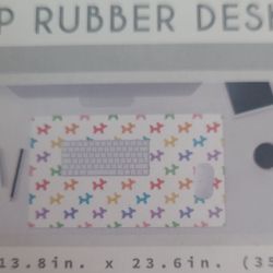 Balloon dog colorful desk mat