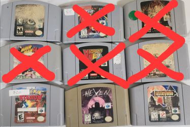 Nintendo N64 Cartridges