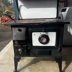 Vintage Cooking Wood Stove Montag Made In Portland Oregon 